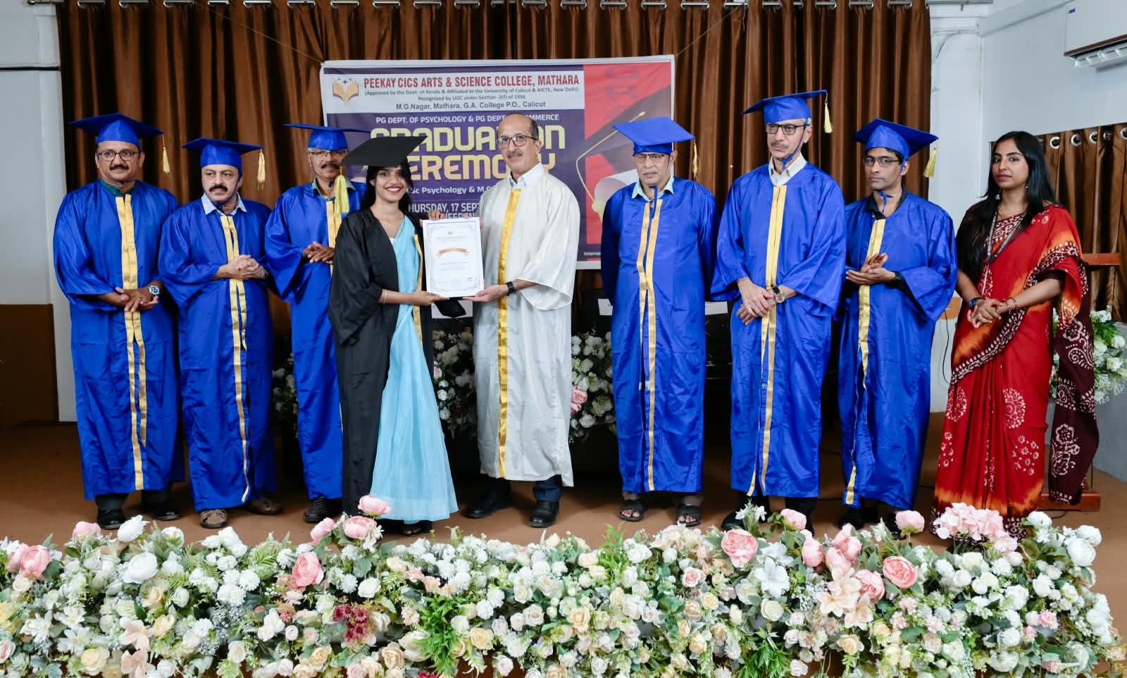The Graduation Ceremony of the PG Departments.