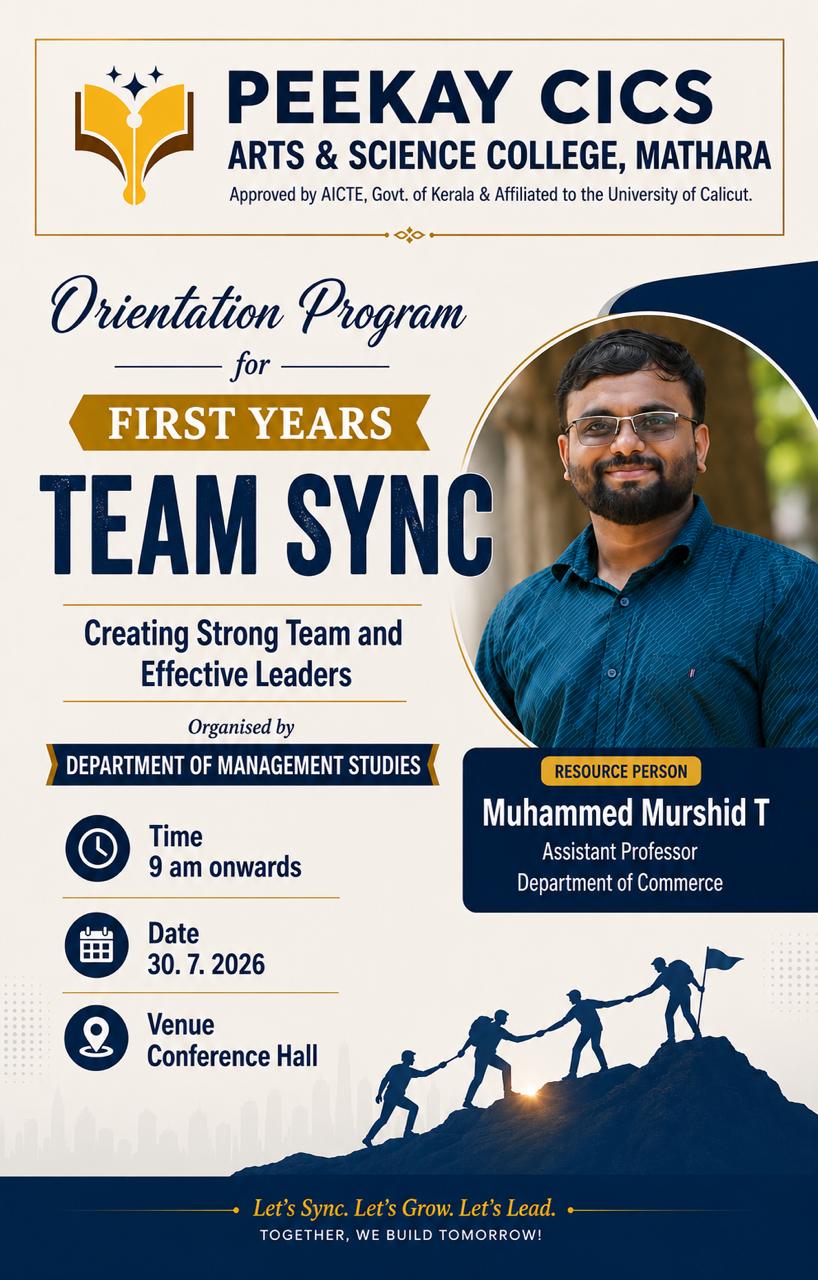 Team Sync – Orientation Programme for First-Year Students