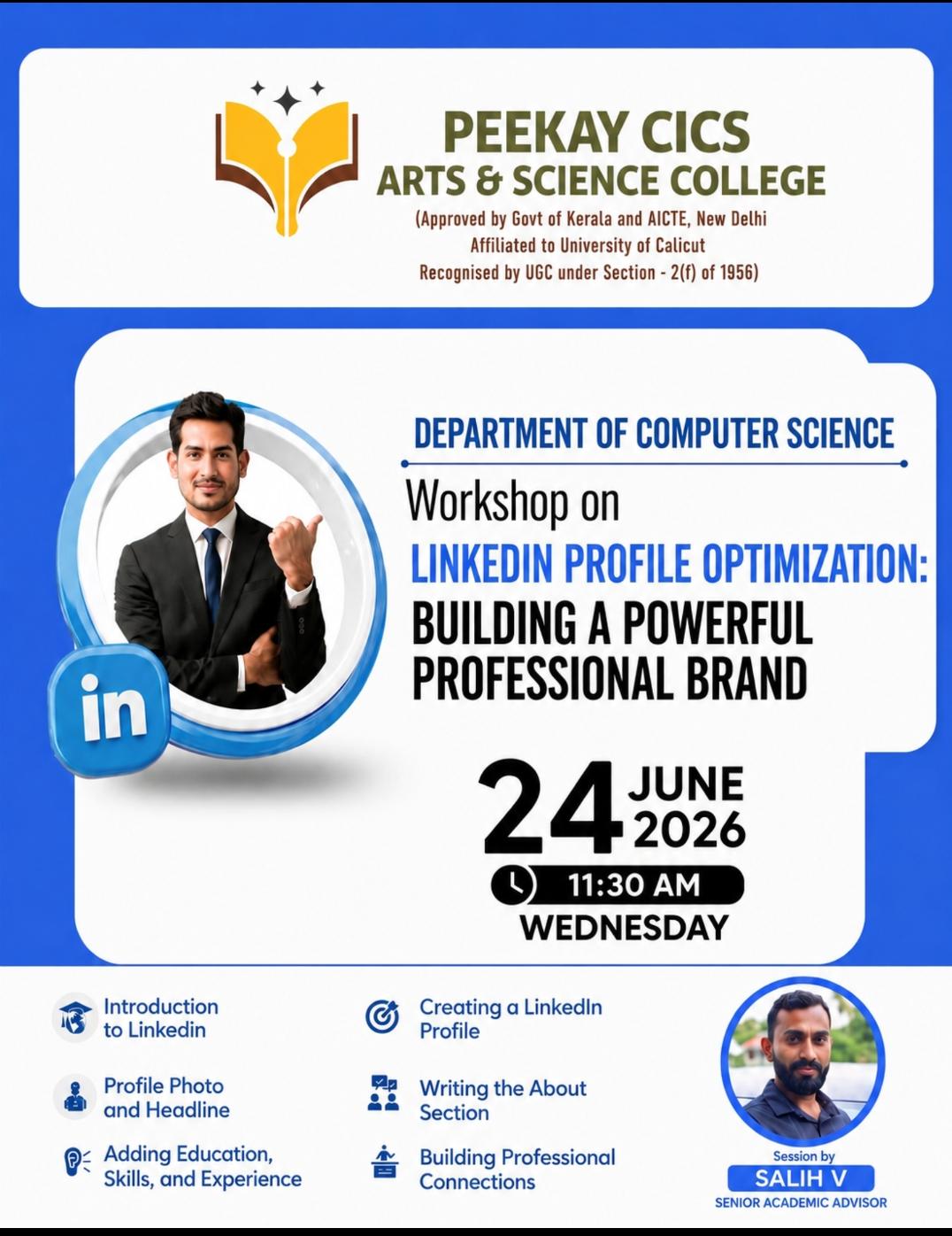 Workshop on LinkedIn Profile Optimization: Building a Powerful Professional Brand