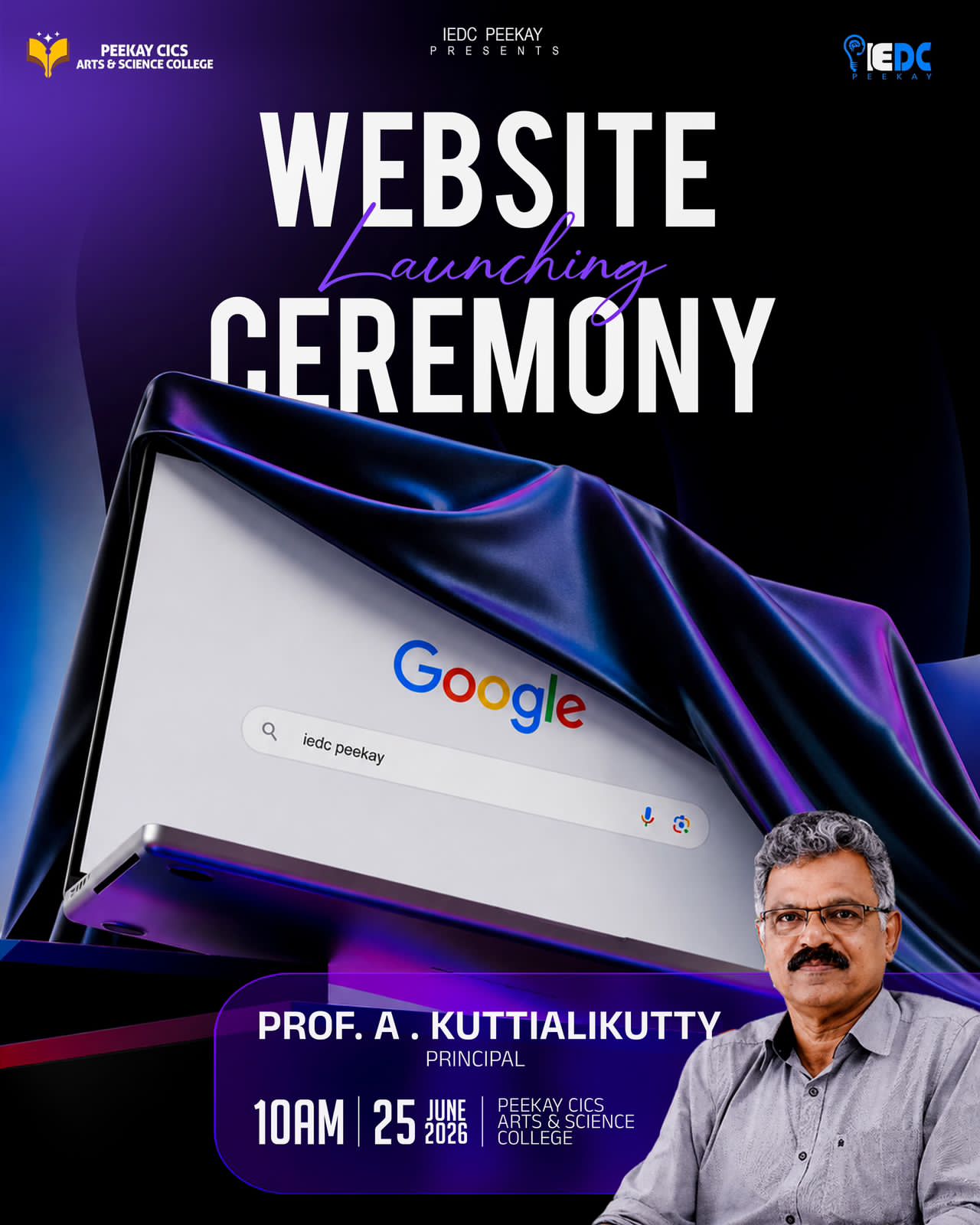 Website Launching Ceremony of IEDC Peekay