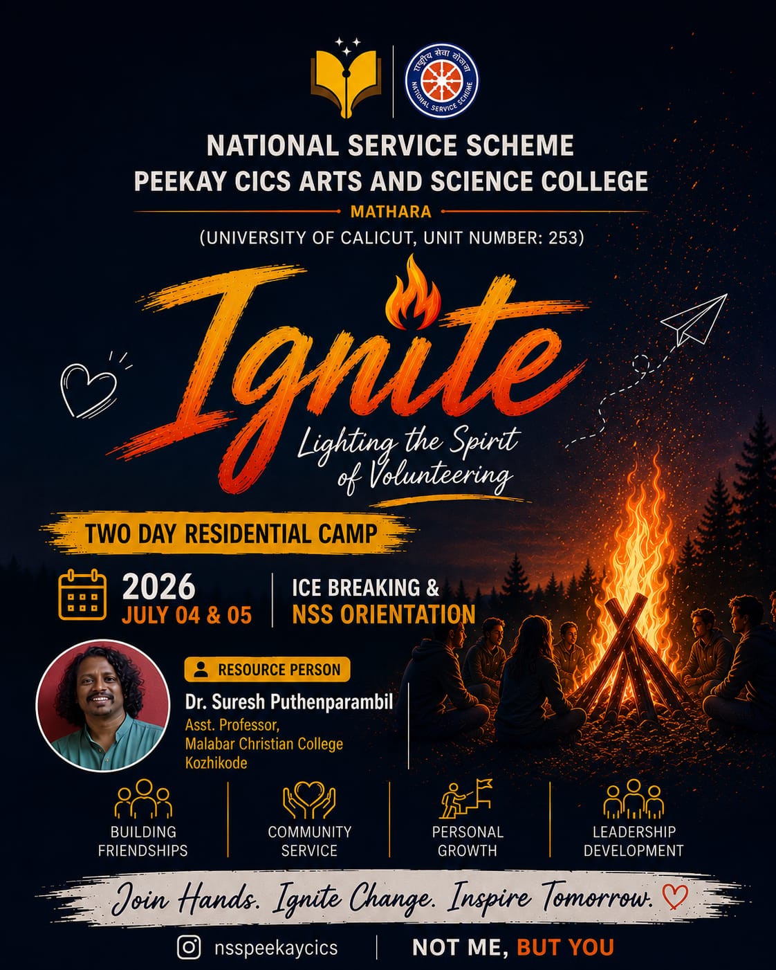 NSS Unit 253 Conducts Two-Day Residential Camp ‘Ignite’