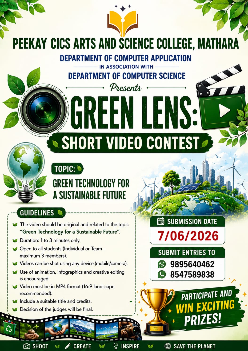 Green Lens: Short Video Contest on Green Technology for a Sustainable Future