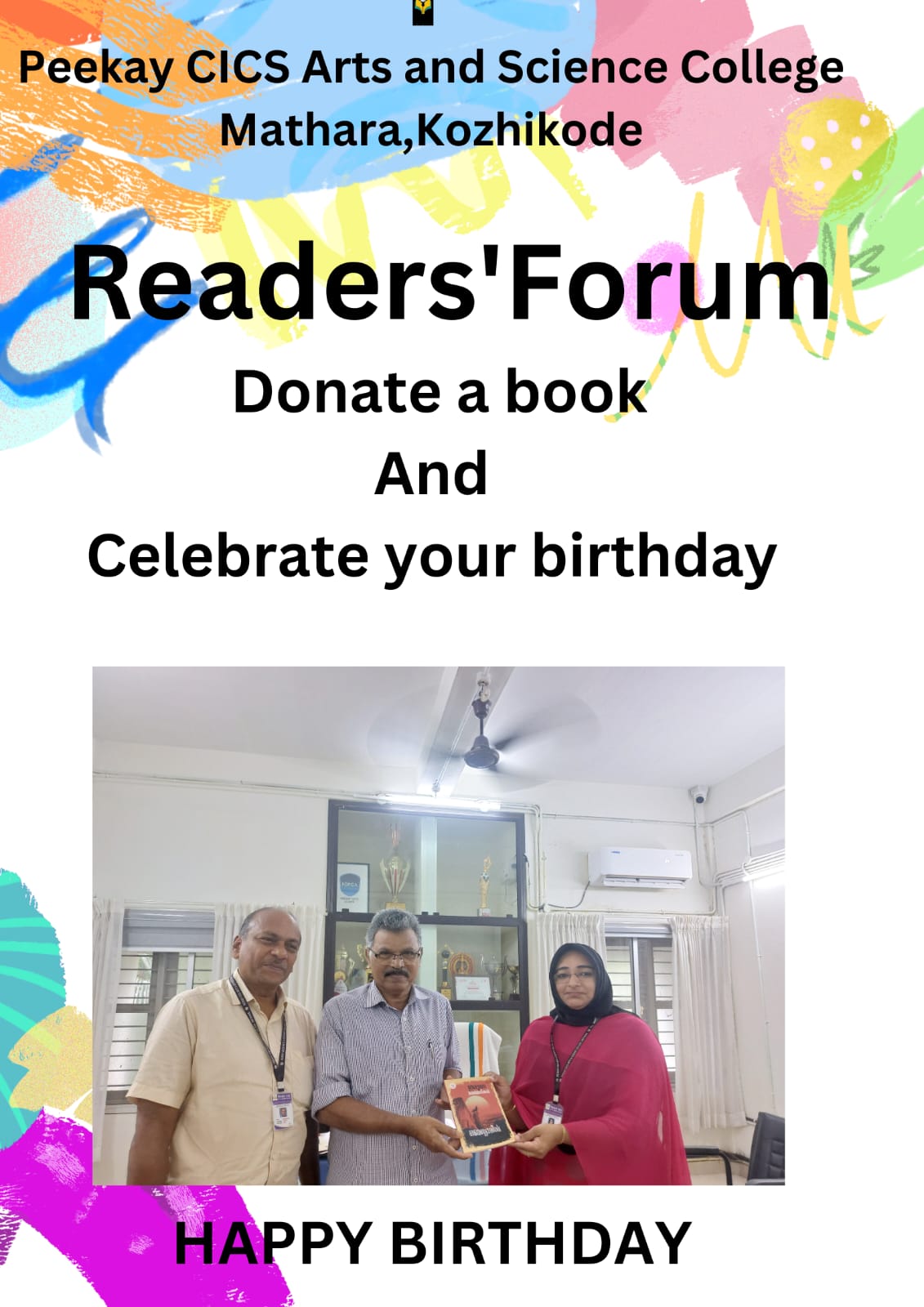 Donate a book on your  Birthday