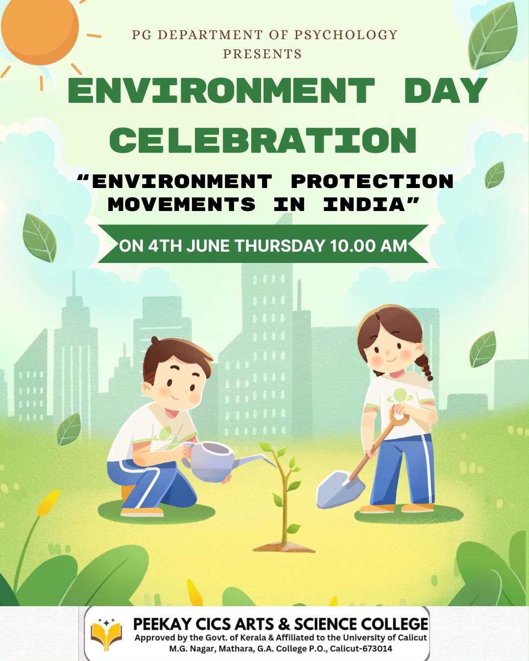 Environment Day Celebration – “Environment Protection Movements in India” (04 June 2026)