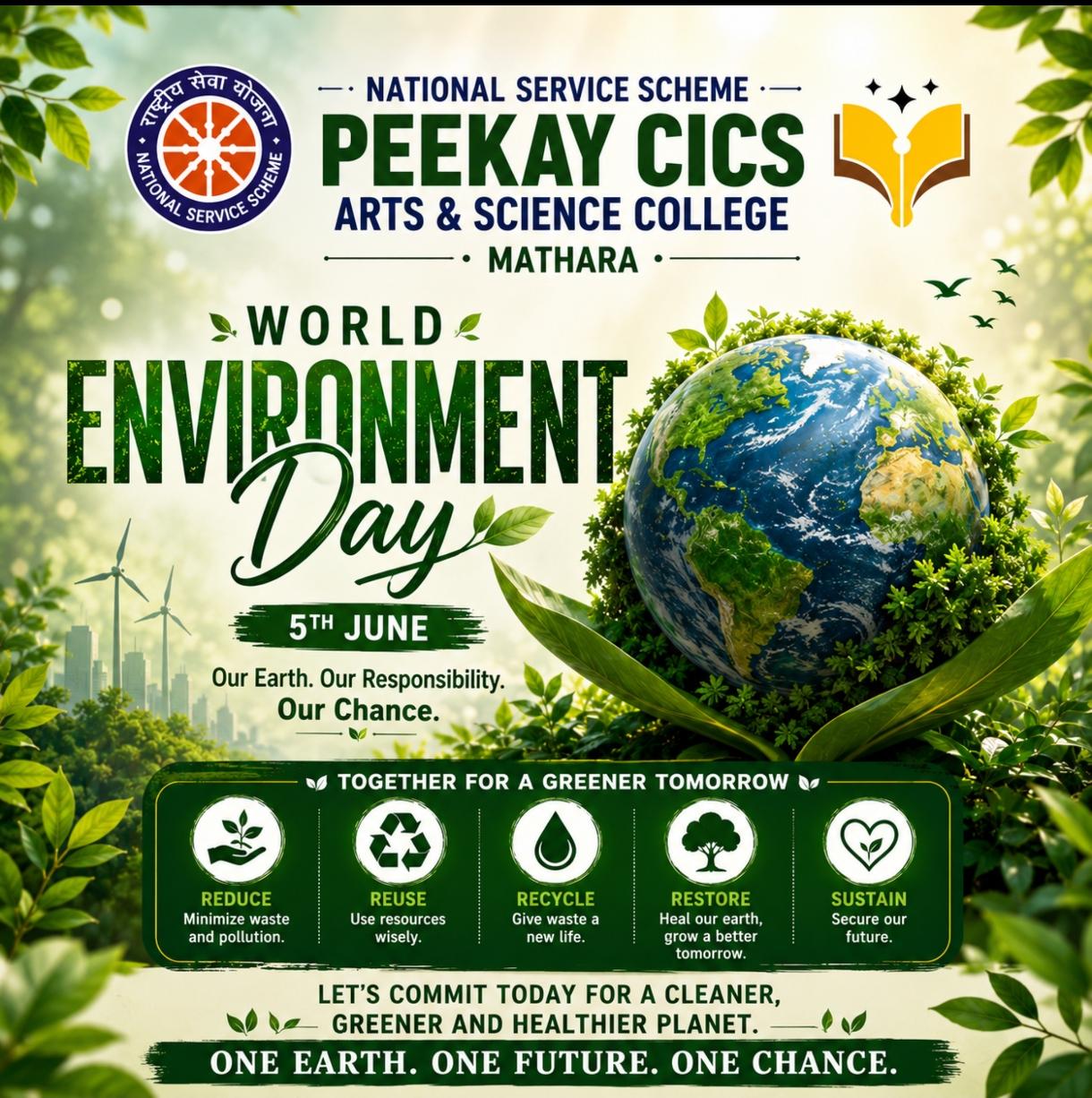 World Environment Day 2026 Celebration “One Earth. One Future. One Chance.”